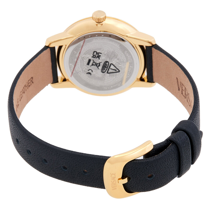 Versace V-Icon Quartz Black Dial Ladies Watch VEUCA0224  display picture 2