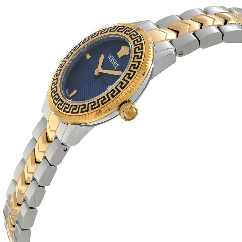 Versace V-Icon Quartz Blue Dial Ladies Watch VEUCA0524