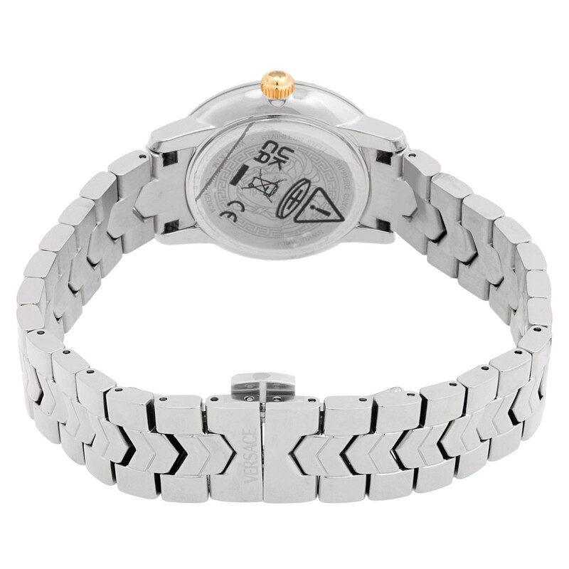 Versace V-Icon Quartz Green Dial Ladies Watch VEUCA0424