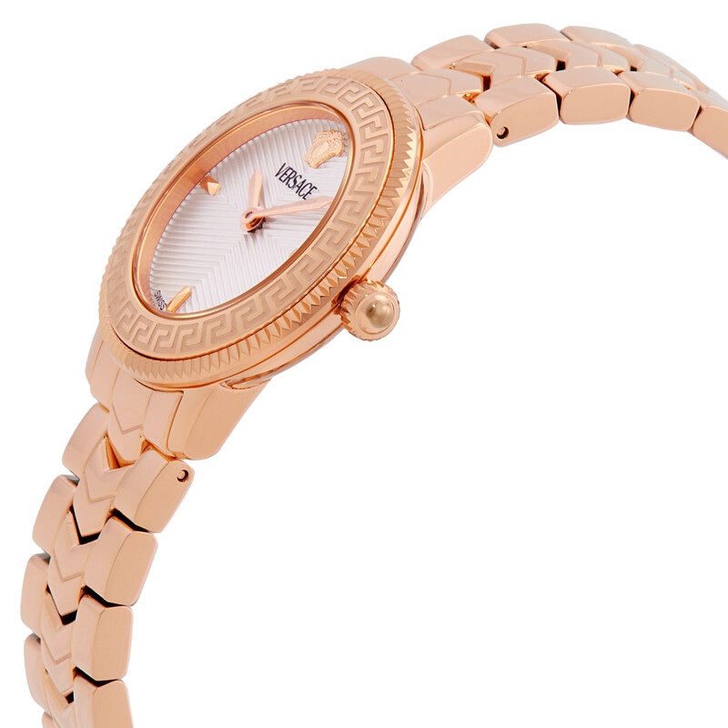 Versace V-Icon Quartz White Dial Ladies Watch VEUCA0724  display picture 1