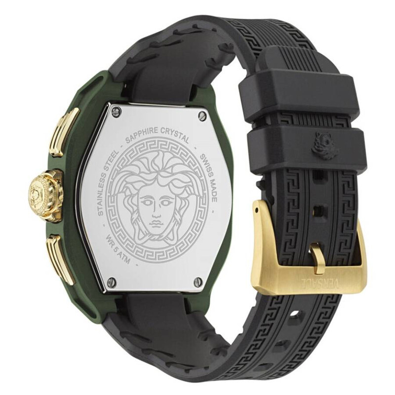 Versace V-Legend Chronograph Quartz Green Dial Men's Watch
