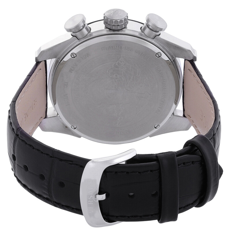 Versace V-Ray Chronograph Quartz Silver Dial Men's Watch VE2I00821