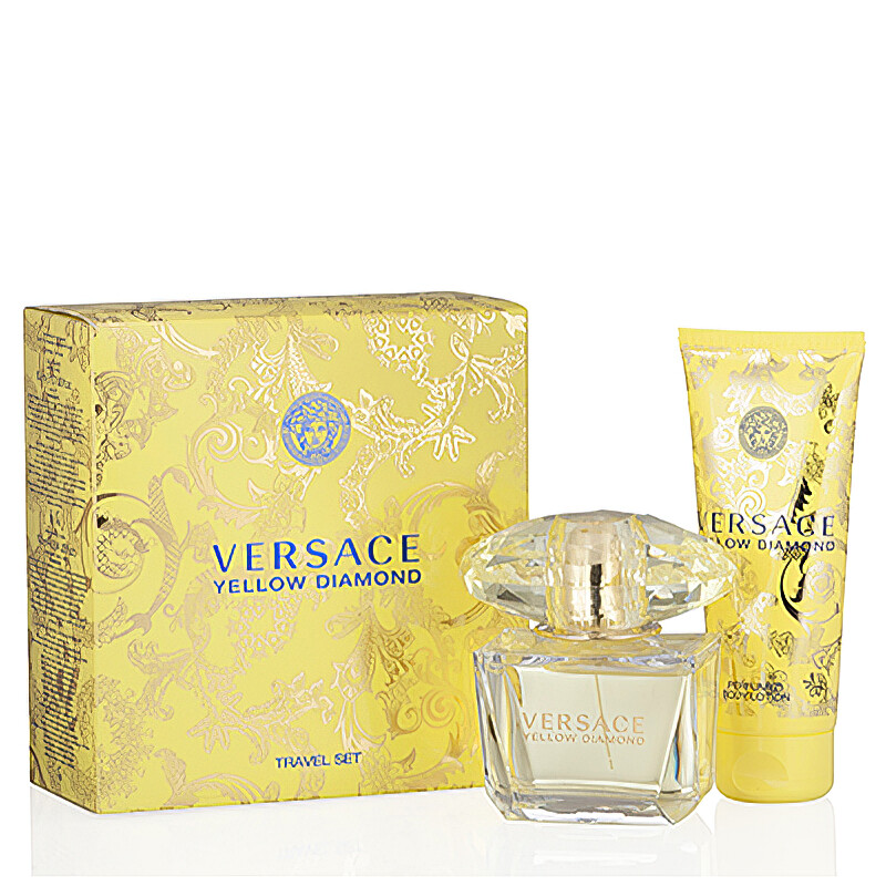 Versace Yellow Diamond / Versace Travel 2pcs EDT Gift Set (w