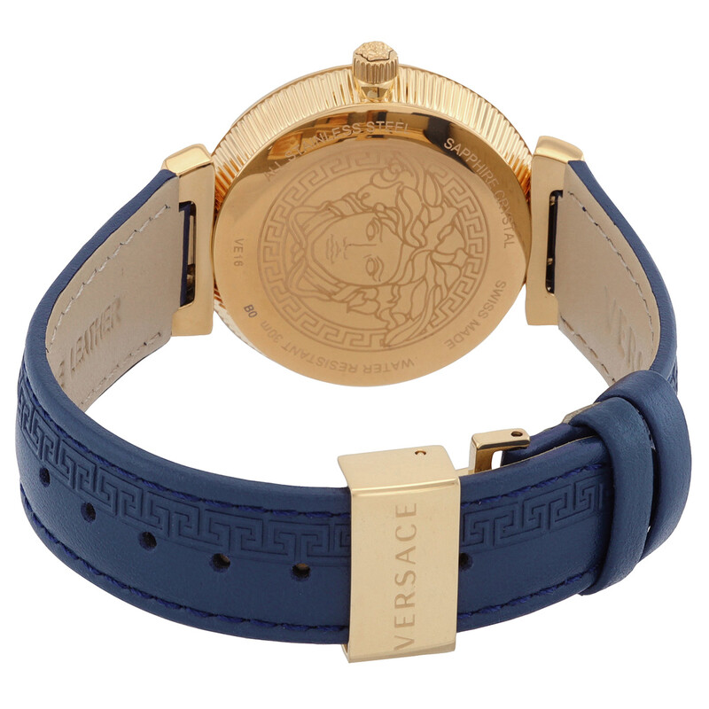 Versace Daphnis Quartz Blue Dial Ladies Watch V16040017  display picture 3