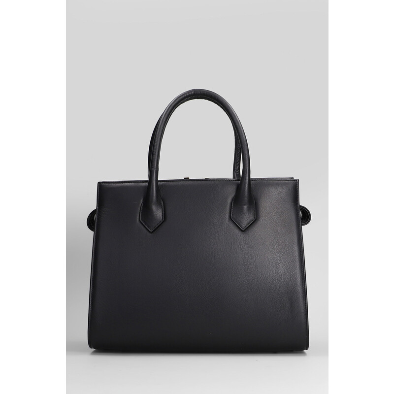 Cia Roma Via Roma 15 Tote In Black Leather VR1001 - Handbags - Jomashop