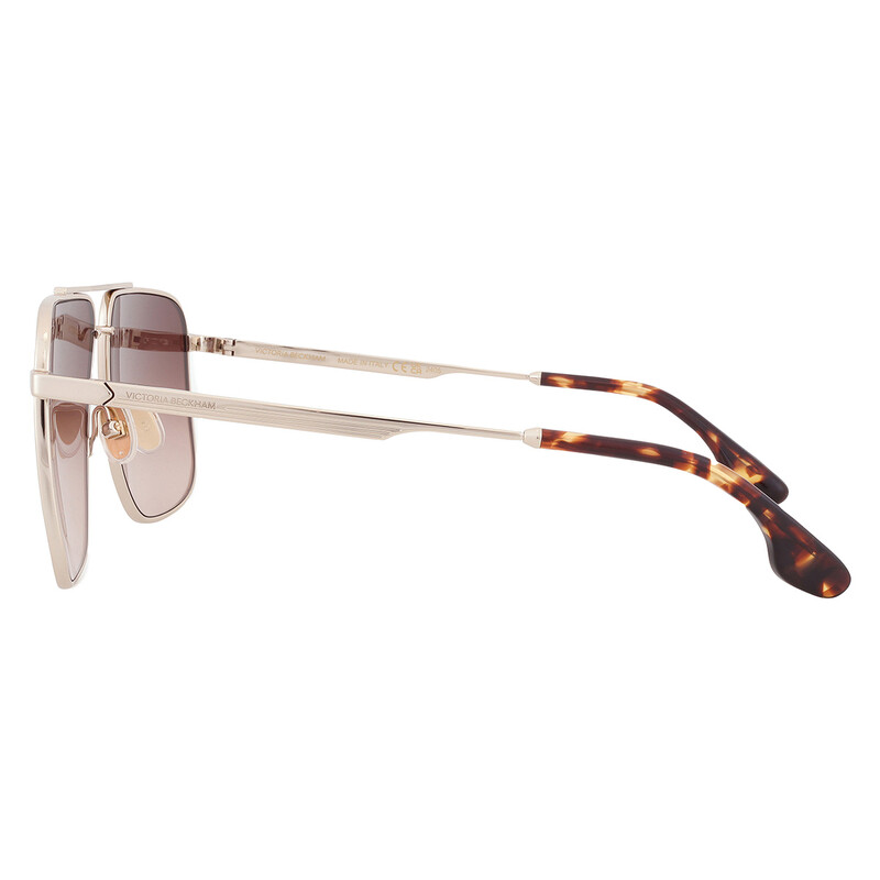 Victoria Beckham Brown Gradient Navigator Ladies Sunglasses VB240S