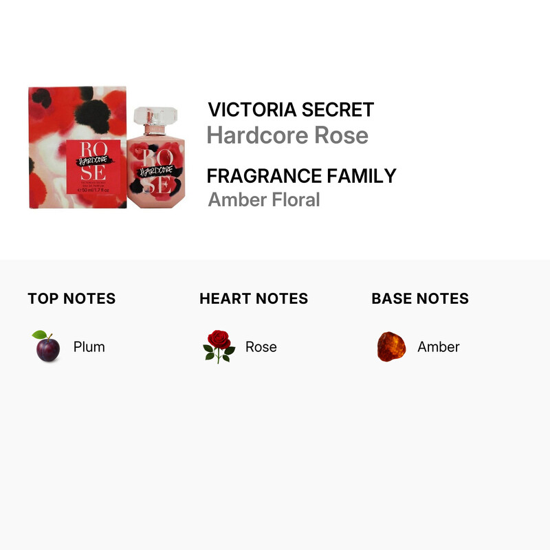 Victoria Secret Ladies Hardcore Rose EDP 1.7 oz Fragrances