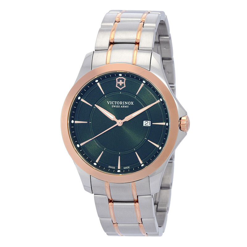 グレコ202 Victorinox Alliance Quartz Green Dial Men's Watch 241913