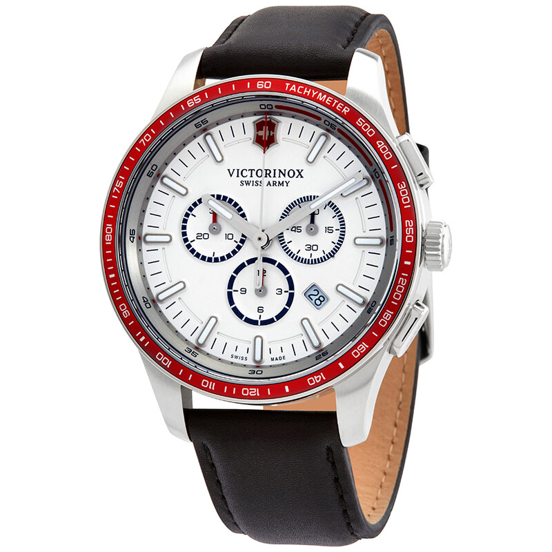 ワールド★ Victorinox Alliance Sport Chronograph Quartz White Dial Men's