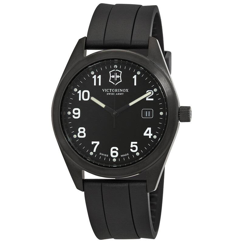 Victorinox Garrison Quartz Black Dial Men's Watch 26071.CB