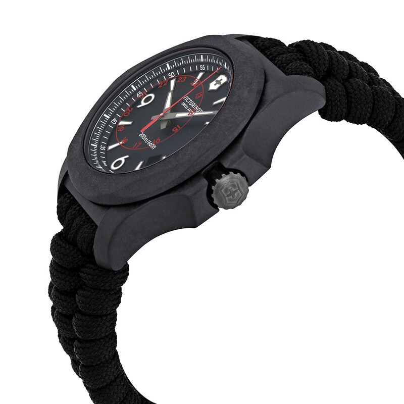 Victorinox I.N.O.X. Carbon Black Dial Black Paracord Men's Watch