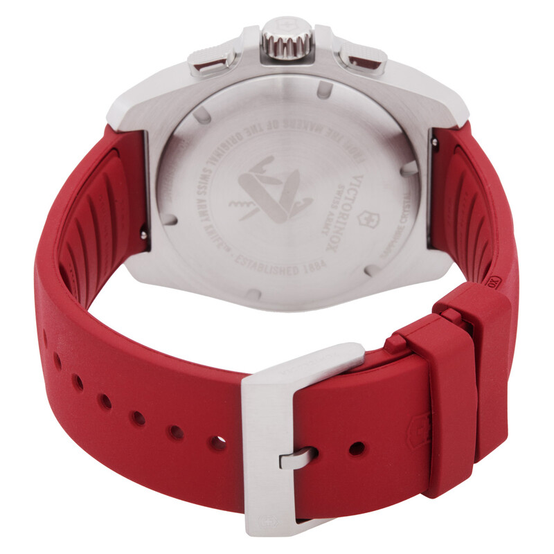 Victorinox I.N.O.X. Chronograph Quartz Red Dial Men's Watch 241986