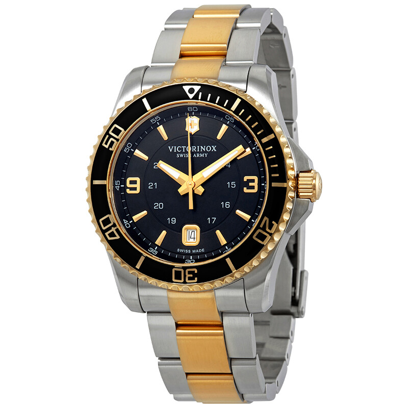 Victorinox Maverick Black Dial Two-tone Men's Watch 241824