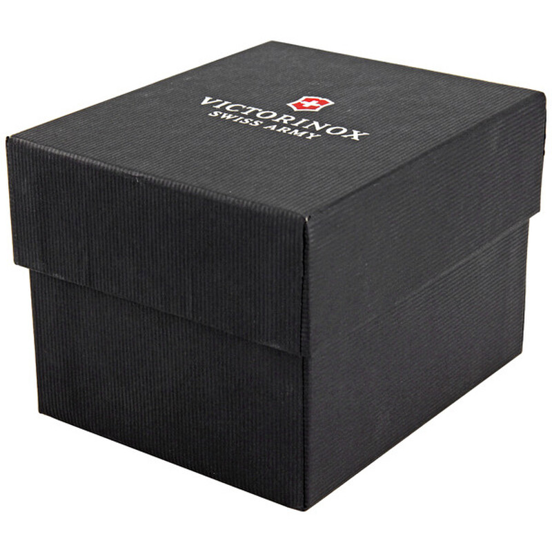 Victorinox Swiss Army Black Rubber Band Black Dial Ladies Watch