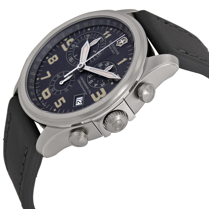 Victorinox Swiss Army Infantry Vintage Chronograph Gray Dial Men's