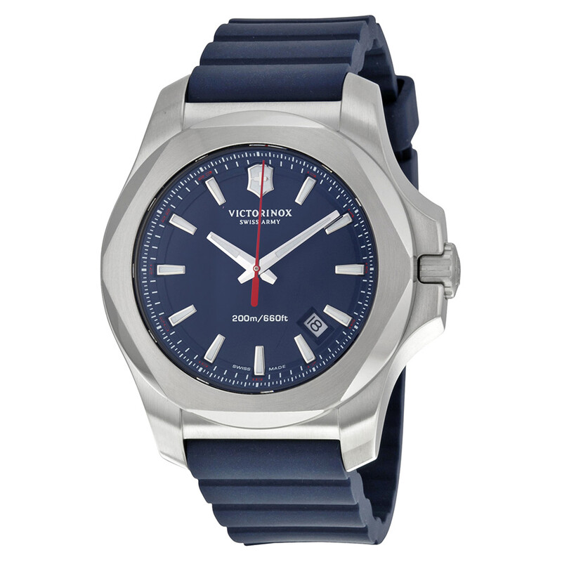 Victorinox Swiss Army INOX Blue Dial Blue Rubber Men's Watch