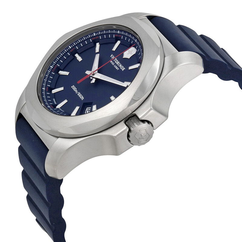 Victorinox Swiss Army INOX Blue Dial Blue Rubber Men's Watch
