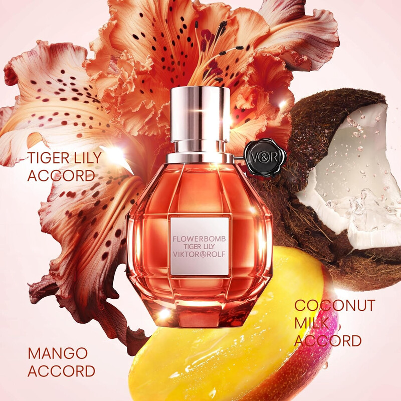 (日本非売品) Flowerbomb Tiger Lily Viktor & Rolf Ladies Flowerbomb Tiger Lily EDP Spray 3.4 oz