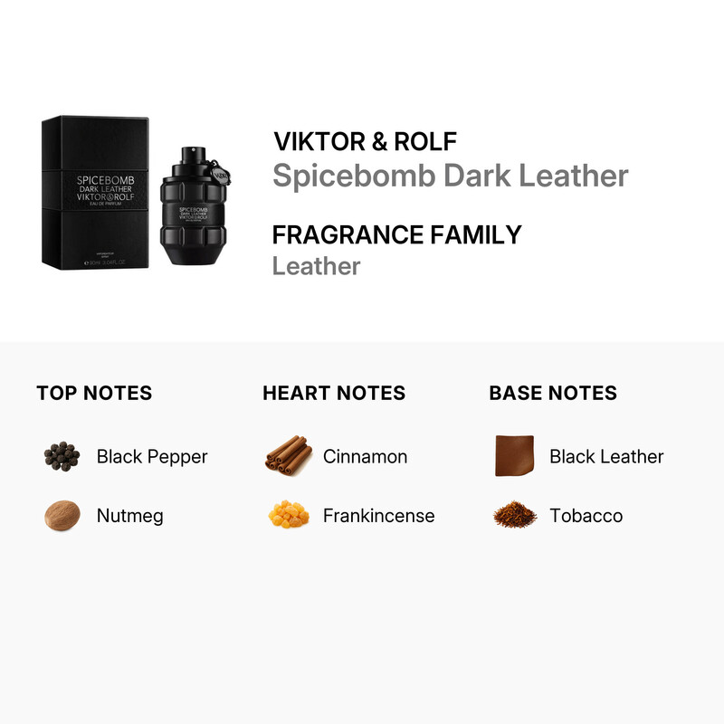 Viktor & Rolf Men's Spicebomb Dark Leather EDP Spray 3.0 oz