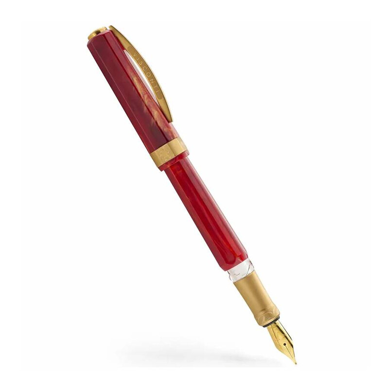 阪123 VISCONTI OPERA 万年筆 ペン先 14K-585 Visconti Opera Gold Fountain Pen Red Medium Nib KP42-01-FPM