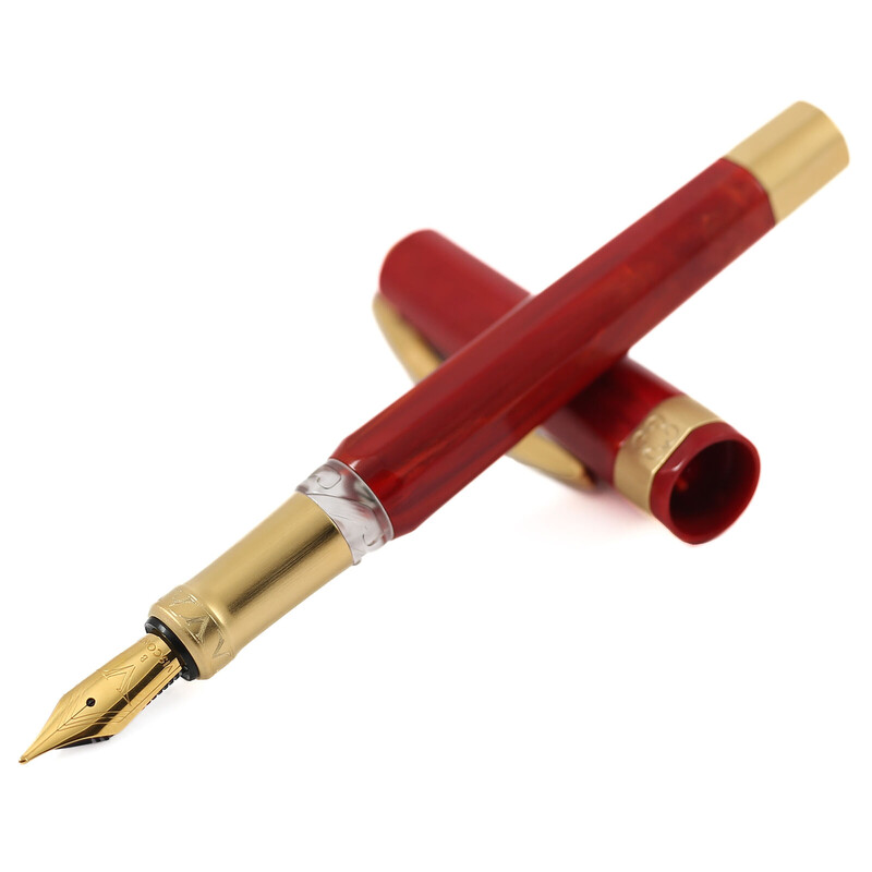 阪123 VISCONTI OPERA 万年筆 ペン先 14K-585 Visconti Opera Gold Fountain Pen Red Medium Nib KP42-01-FPM