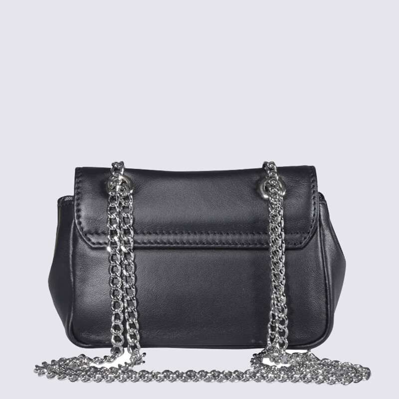 Vivienne Westwood Black Leather Shoulder Bag 52020005L001LN403