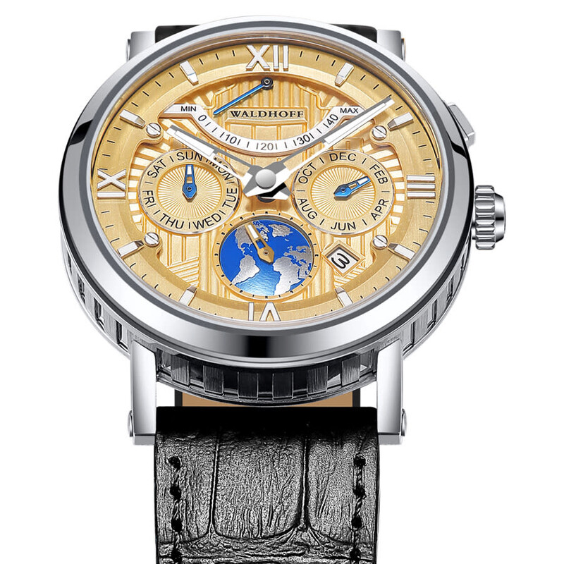 Waldhoff Multimatic II Automatic Gold Dial Men's Watch Multimatic II ...