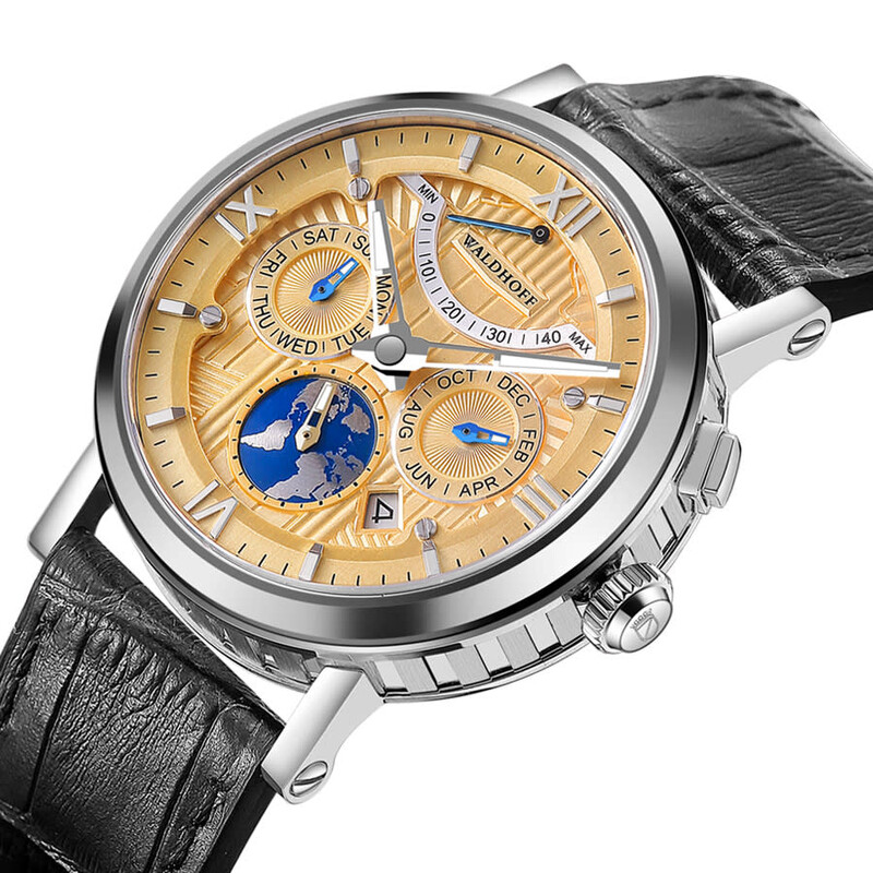 Waldhoff Multimatic II Automatic Gold Dial Men's Watch Multimatic II ...