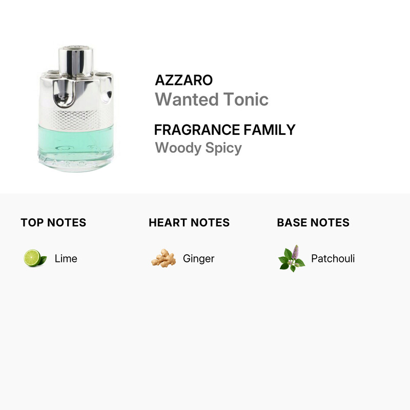 Wanted Tonic / Azzaro EDT Spray 1.7 oz (50 ml) (M)