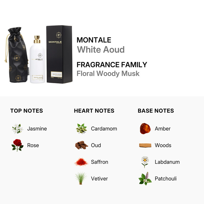 Montale White Aoud / Montale EDP Spray 3.3 oz (100 ml) (u