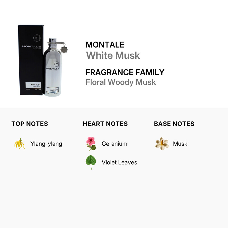Montale White Musk / Montale EDP Spray 3.4 oz (100 ml) (u