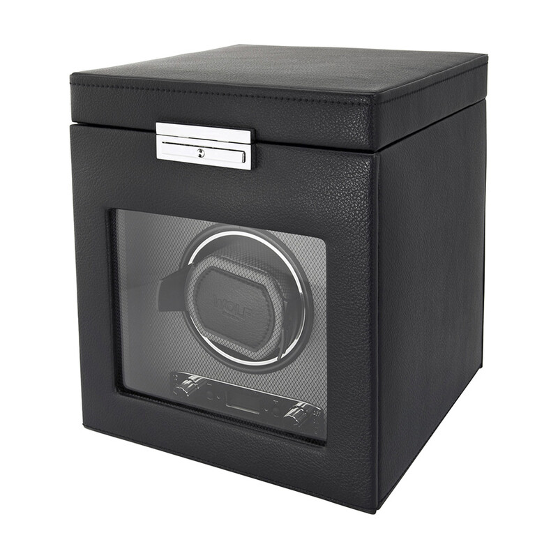 WOLF ワインディングマシーン module2.7 新品未使用 Wolf Viceroy Module 2.7 Single Watch Winder with Storage 456102