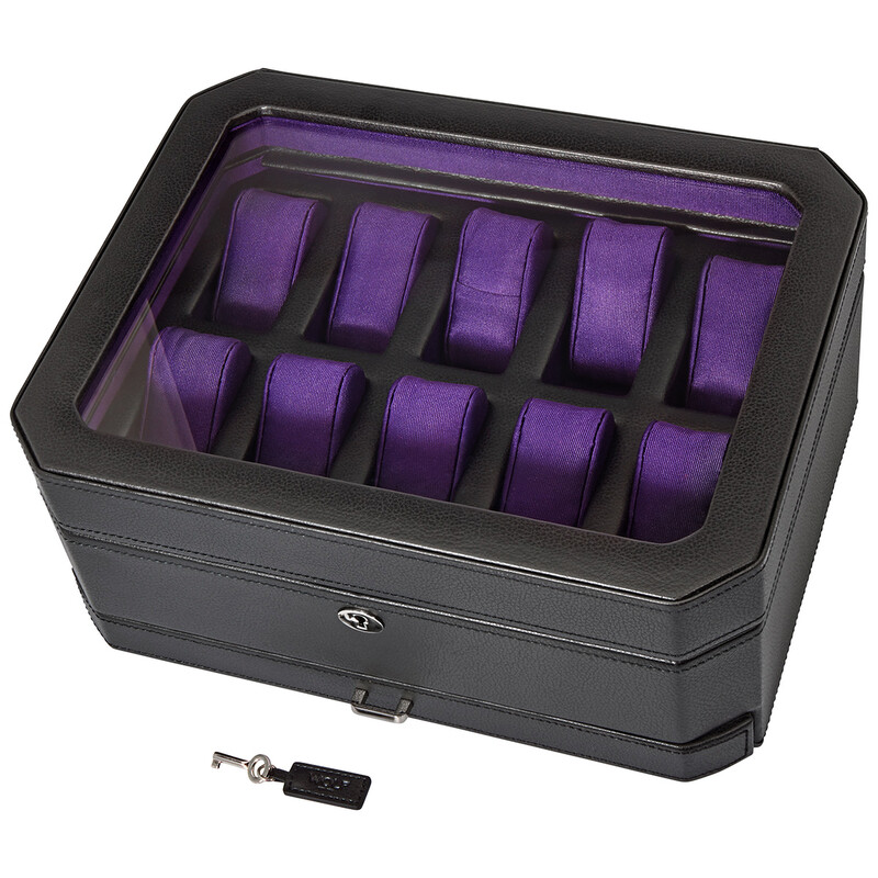 Wolf Windsor Ten Piece Watch Box 458603 098152731415 - Men's