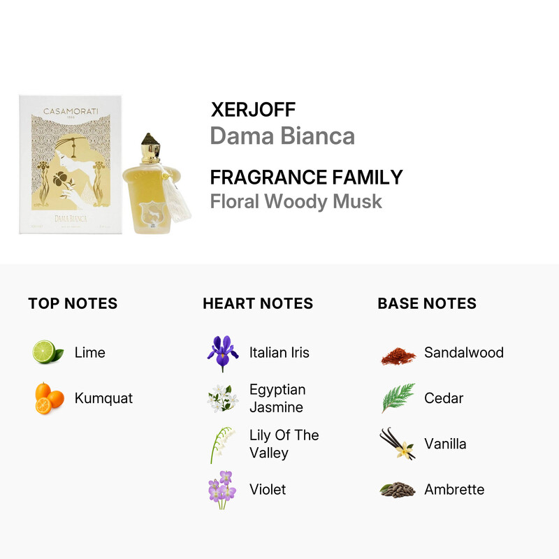 Xerjoff Ladies Casamorati 1888 Dama Bianca EDP 3.4 oz (100 ml