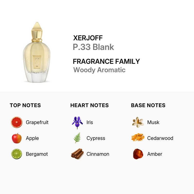 Xerjoff Unisex P.33 Blank Parfum 3.4 oz (Tester) Fragrances