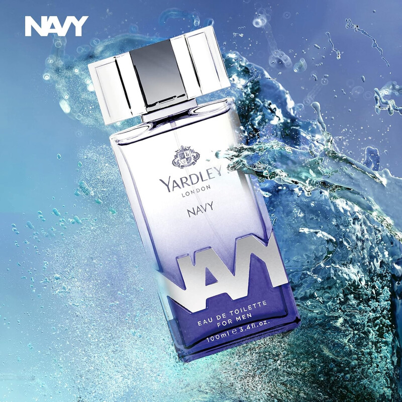 Yardley Of London Men's Navy EDT Spray 3.4 oz Fragrances