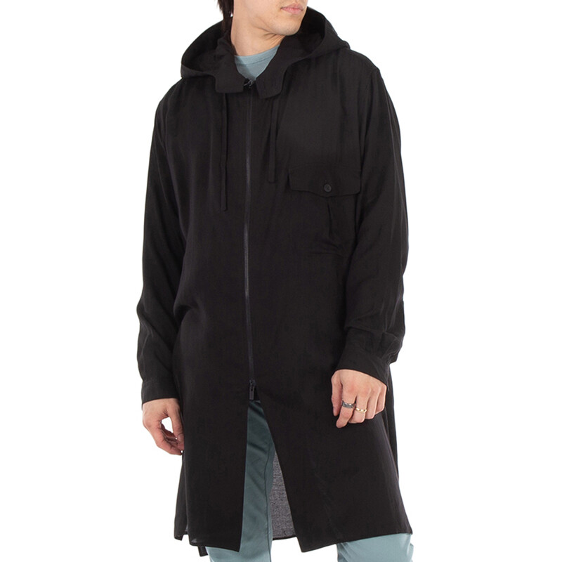 Yohji Yamamoto A-Zipper Hood Cellulose Top, Brand Size 2 (Small Yohji Yamamoto A-Zipper Hood Cellulose Top, Brand Size 2 (Small