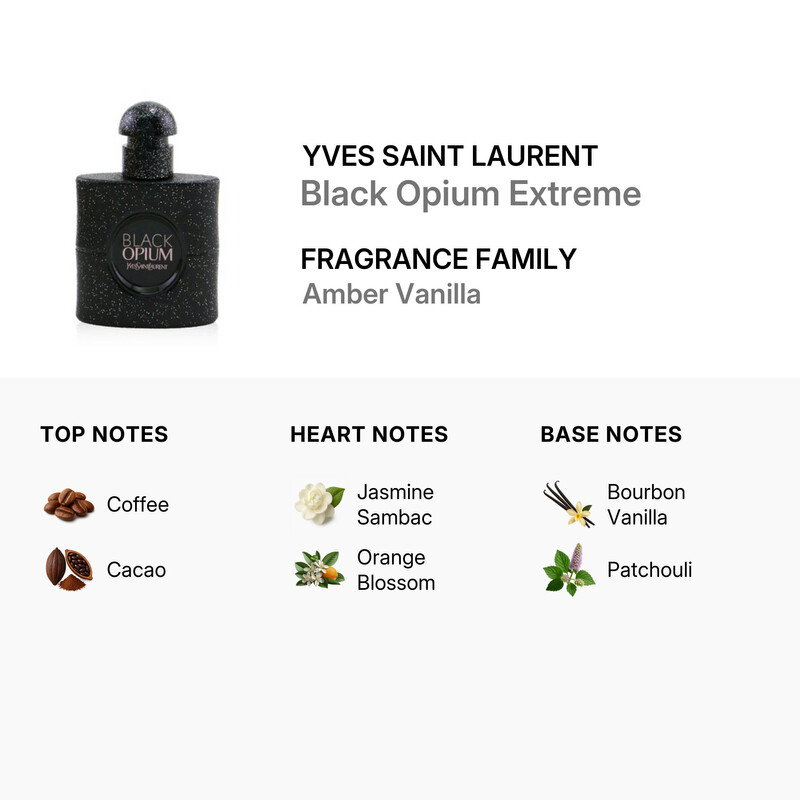Yves Saint Laurent Ladies Black Opium Extreme EDP Spray 1 oz