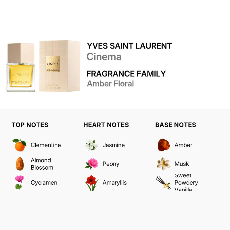 Yves Saint Laurent Ladies Cinema EDP Spray 2.7 oz Fragrances