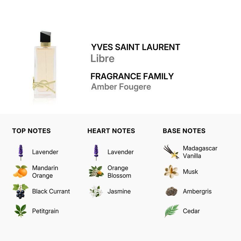 Yves Saint Laurent Ladies Libre EDT Spray 3.0 oz Fragrances