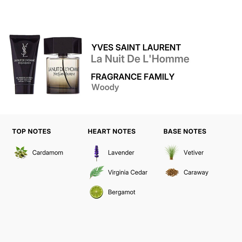 Yves Saint Laurent Men's La Nuit L'Homme 2pcs EDT Gift Set