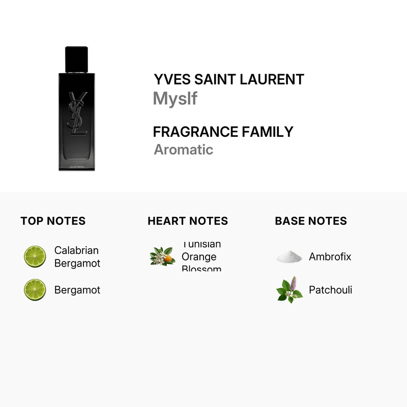 Yves Saint Laurent Men's Myslf EDP Spray 2 oz Fragrances