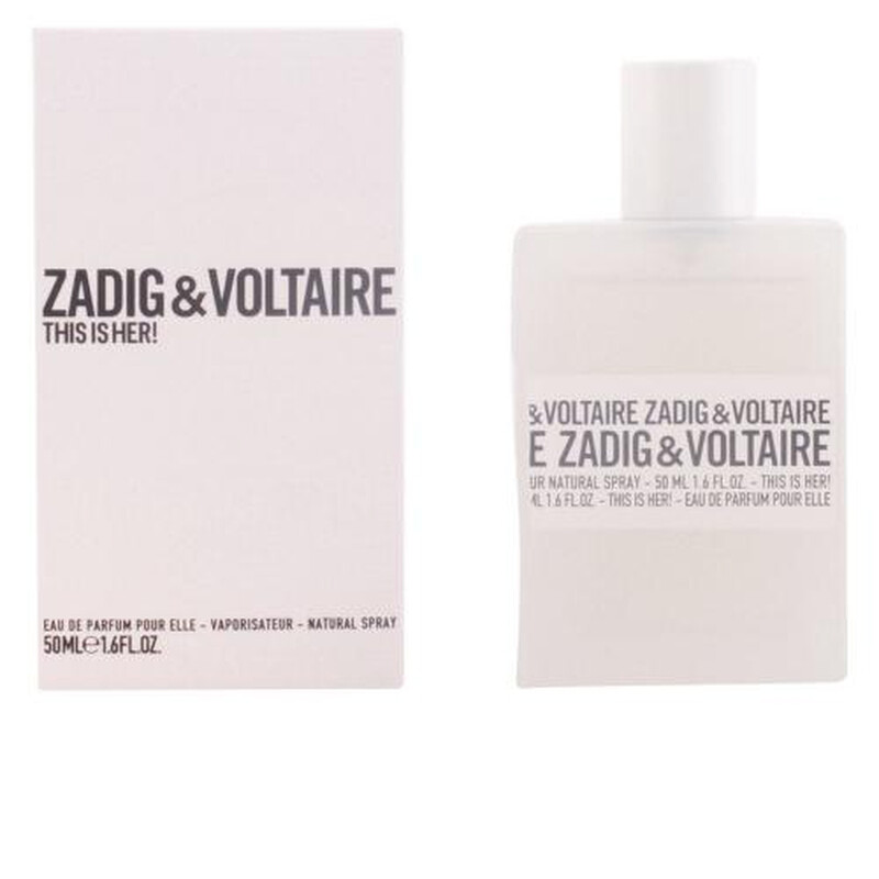 【ほぼ未使用】ザディグエヴォルテール THIS IS HER 限定版 100ml Zadig & Voltaire Ladies This Is Her! EDP Spray 1.7 oz Fragrances