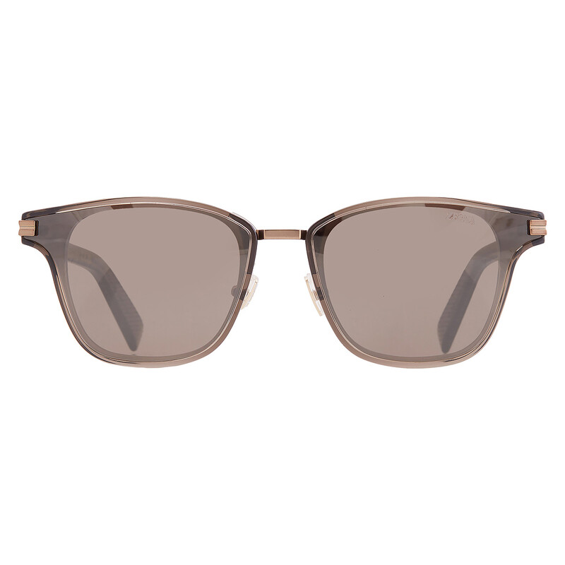 Zegna Brown Mirror Square Men's Sunglasses EZ0264-K 51G 66
