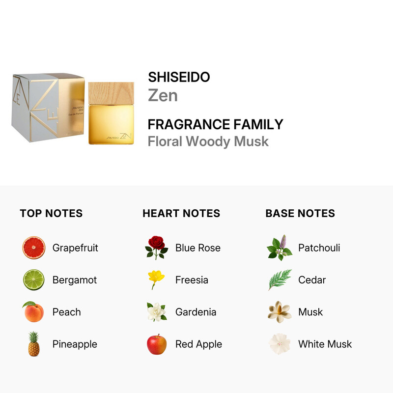 Shiseido Zen / Shiseido EDP Spray 3.4 oz (100 ml) (w) 768614102021