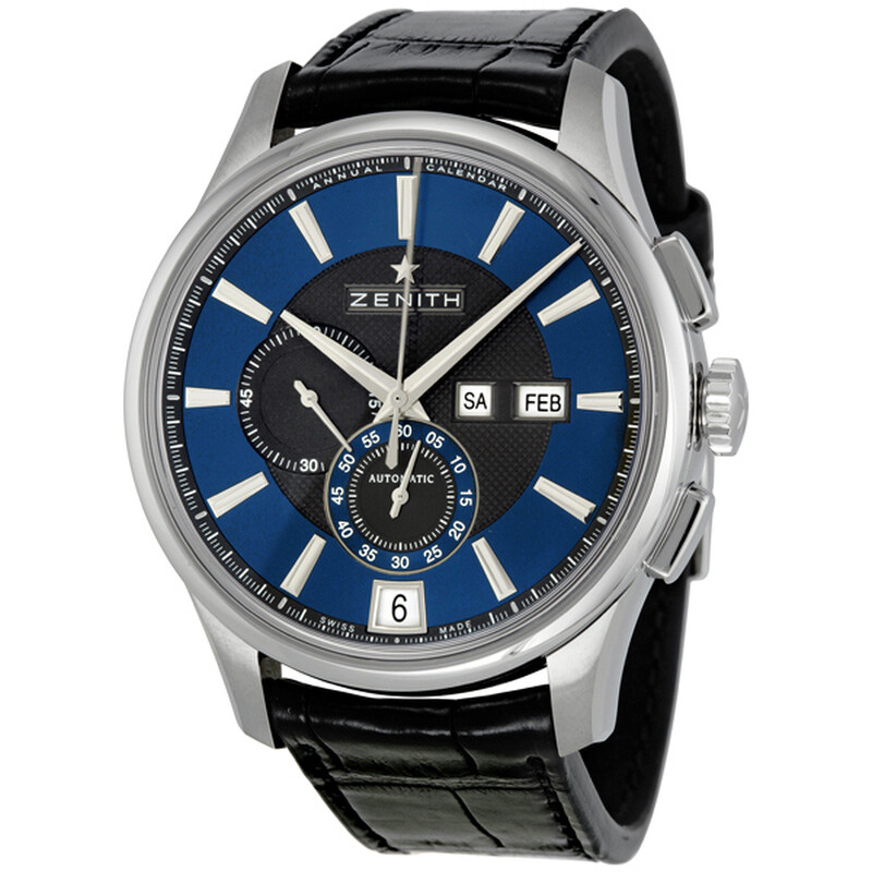 Zenith Captain Winsor Automatic Chronograph Black and Blue Dial