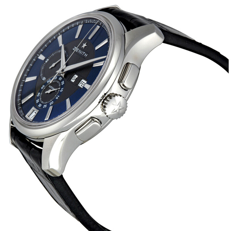 Zenith Captain Winsor Automatic Chronograph Black and Blue Dial