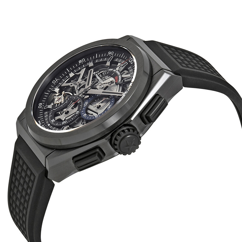 Zenith Defy El Primero 21 Skeleton Dial Automatic Men's Rubber