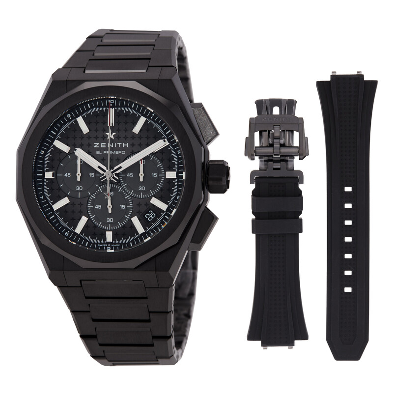 荘厳なるブレイズファント PREMIUM BLACK Ver. Zenith Defy Skyline Chronograph Automatic Anthracite Dial Watch