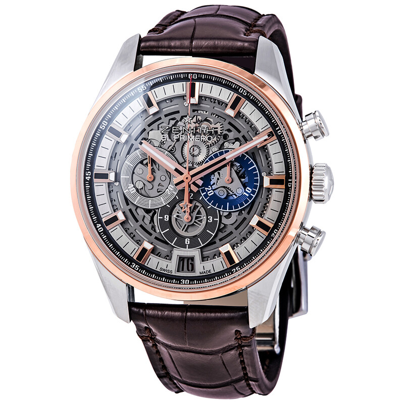Zenith El Primero Chronograph Automatic Blue Skeleton Dial Men's